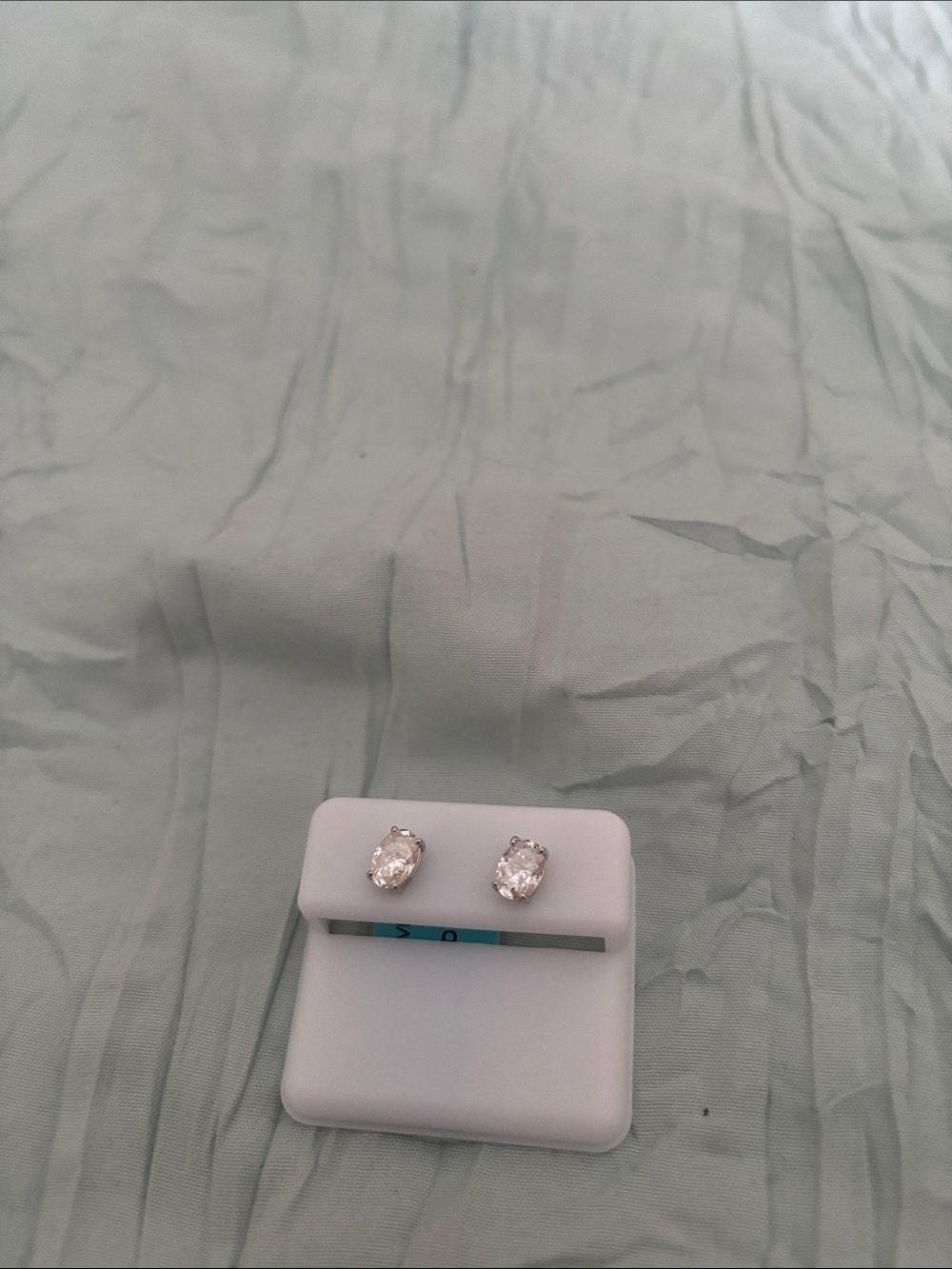 Sterling silver Moissanite stud earrings